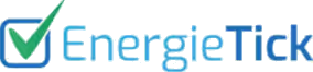 Logo von EnergieTick mit einem grünen Häkchen in einer blauen Box neben dem Schriftzug.